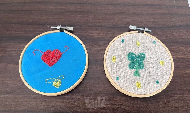 Hand Embroidery, 10cm hoops