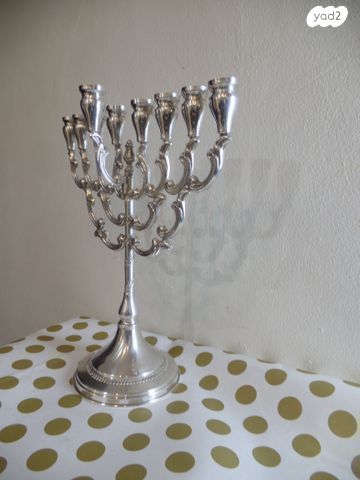 חנוכיית כסף 28 ס"מ