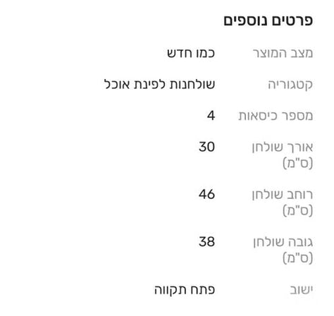 פינת אוכל