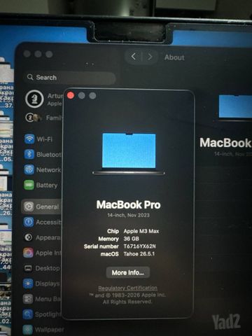 Macbook Pro 14 M3 36GB 2023