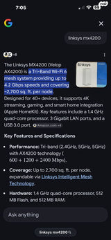 3 יחידות linksys velop mx-4200