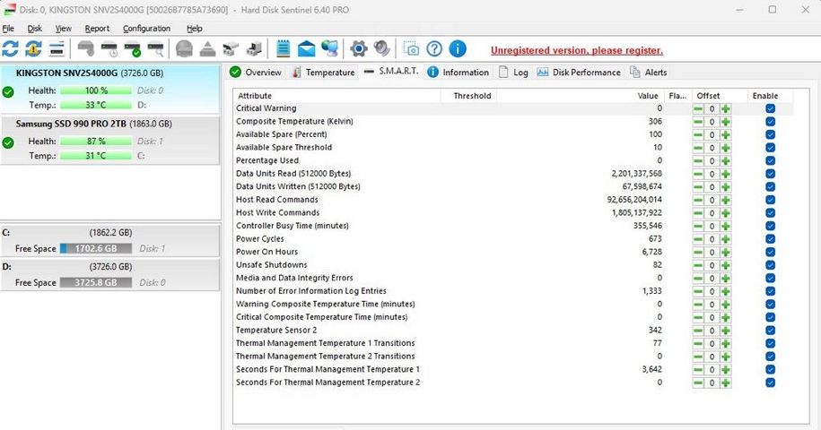 SSD NVMe Kingston NV2 4TB