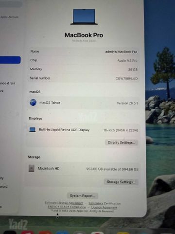 MacBook Pro M3 36GB