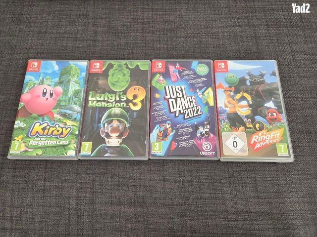 Nintendo switch 1 + 4 משחקים