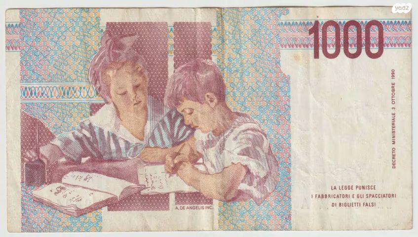 איטליה 1000 לירות