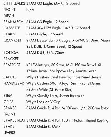 Whyte S150 C RS
