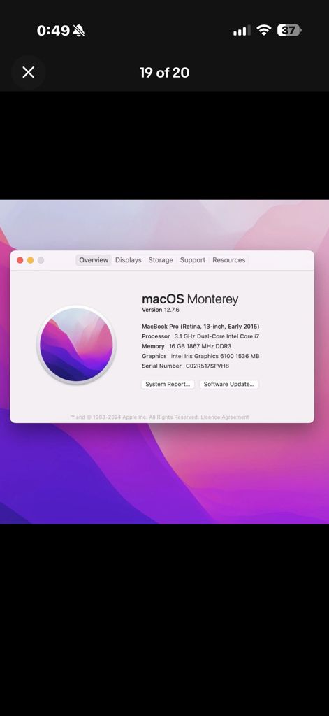 MacBook Pro 2015 Core i7