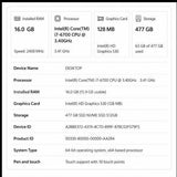 Dell OptiPlex 7050 i7 16GB