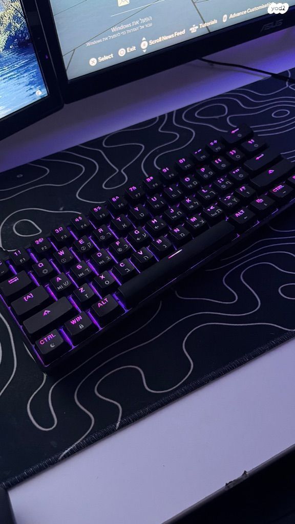 מקלדת GK61 שחורה