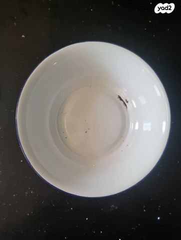 קערה צלחת מתכת אמייל