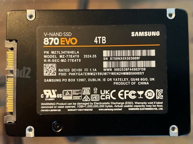 SSD Samsung EVO 4TB