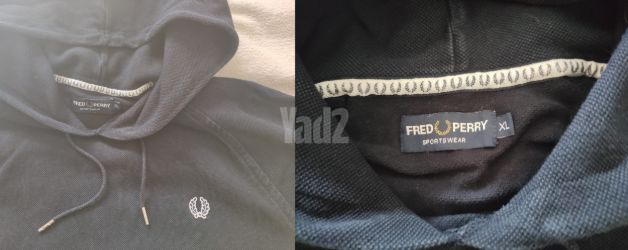 סוודר סריג קפוצ'ון FRED PERRY