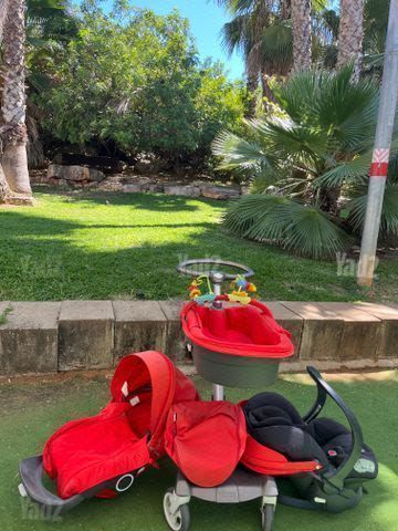 עגלת Stokke אדומה