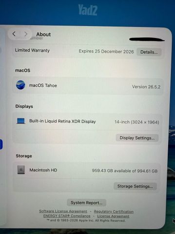 macbook pro m5 / 32gb /1tb