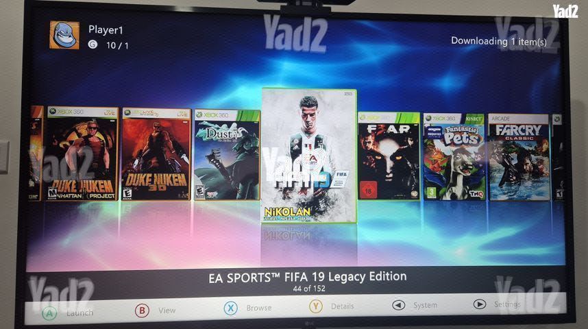 Xbox 360 עם 150 משחקים