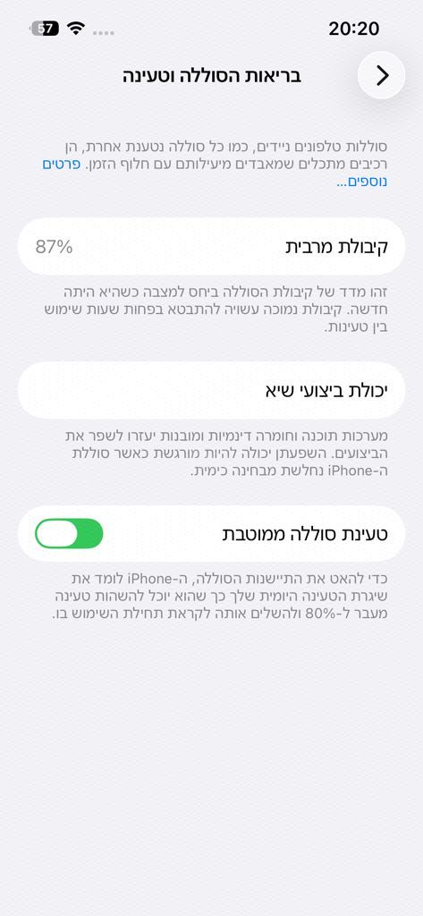 אייפון 13 128gb לבן