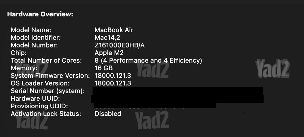 MacBook Air M2 16GB/512GB