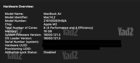 MacBook Air M2 16GB/512GB