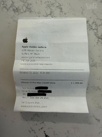 Iphone 17 pro max 512GB