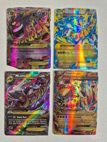 4 קלפי פוקימון EX מקוריים