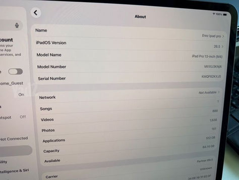 Ipad m4 512GB esim