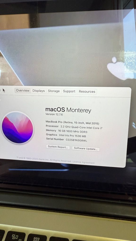 מקבוק פרו MacBook Pro 15 2015