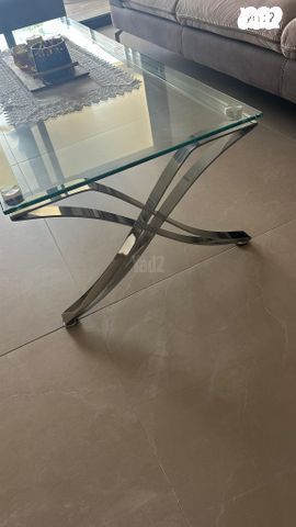 שולחן סלון זכוכית
