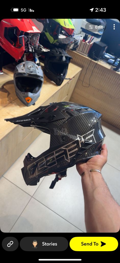 קסדת שטח Acerbis Steel Carbon