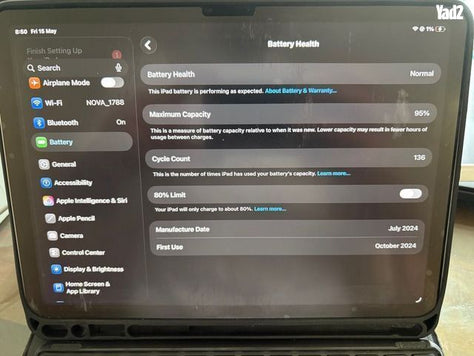אייפד"Ipad air11+מקלדת+עפרון