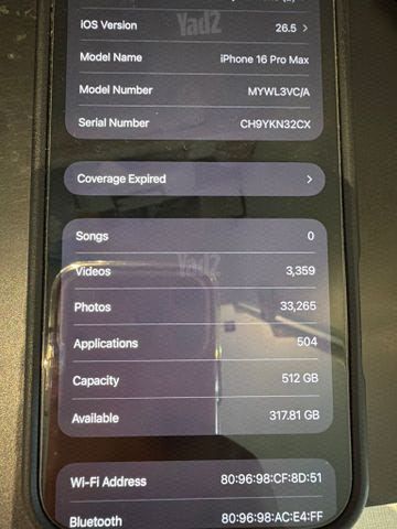 Iphone 16 Pro Max 512 GB