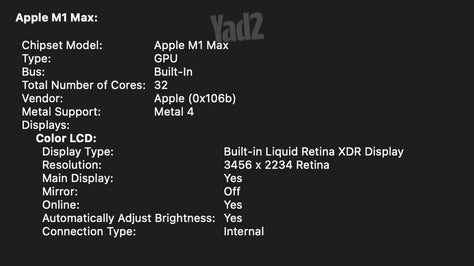 16 Apple Macbook pro M1 Max