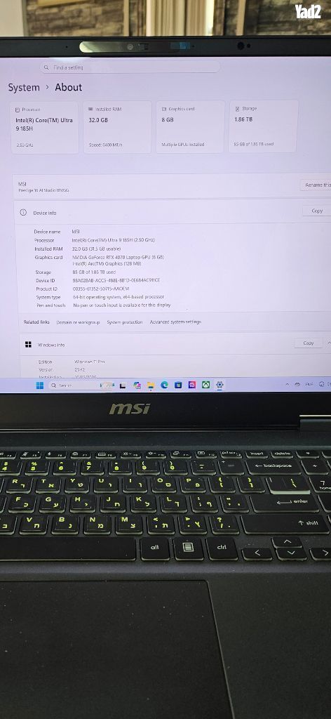 MSI Prestige 16 AI Studio