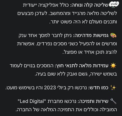 צמד מסכי LED מקצועיים לעסק שלט