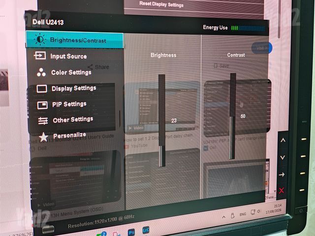 Dell U2413 מסך מקצועי לצלמים