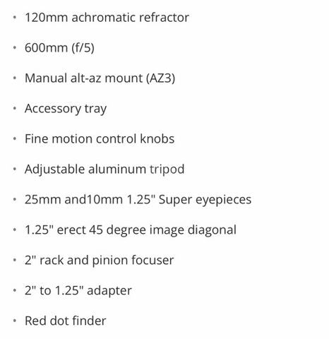 Sky Watcher 120 טלסקופ