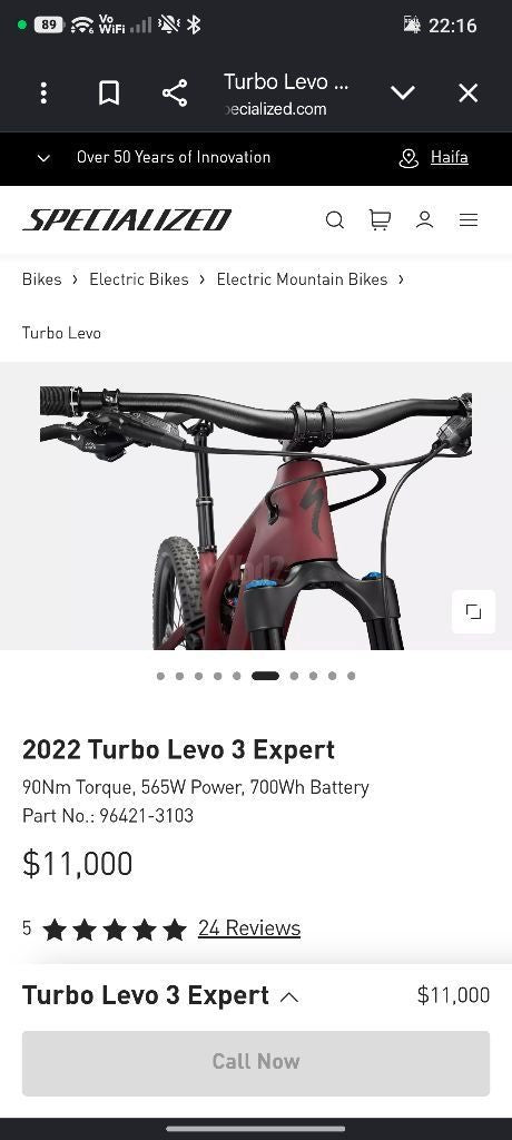 2022 Turbo Levo 3 Expert