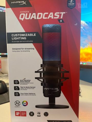 מיקרופון quadcast s hyper x