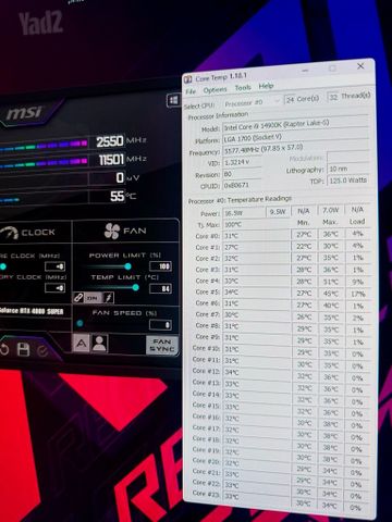 i9 14900K- RTX4080 SUPER