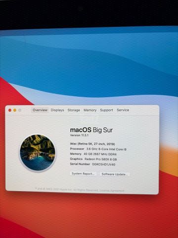 iMac 2019 27” - 5K - i9