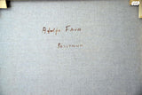 Adolfo Fava, ציור שמן על בד