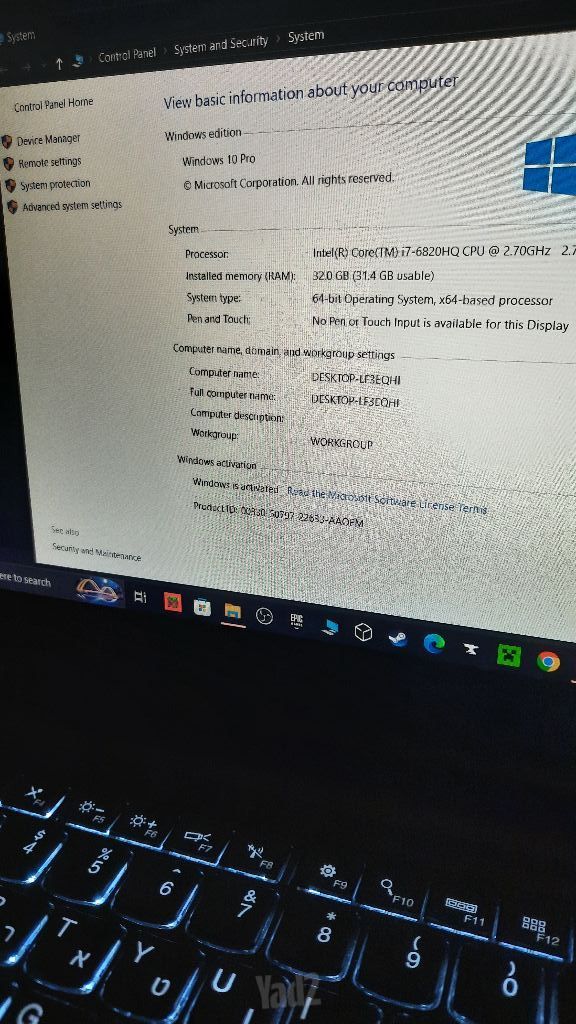 Gaming laptop
