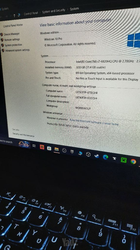 Gaming laptop
