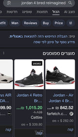 Jordan 4 bred Reimagined