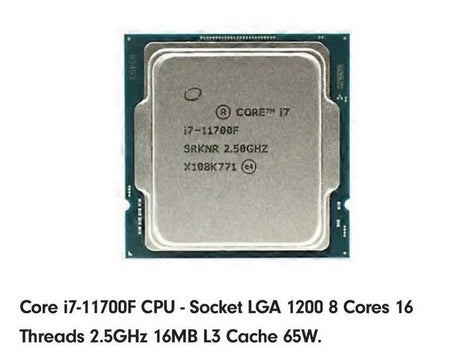 i7-11700F/32GB RAM/לוח B560M