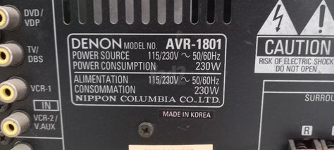 רסיבר/מגבר DENON AVR-1801
