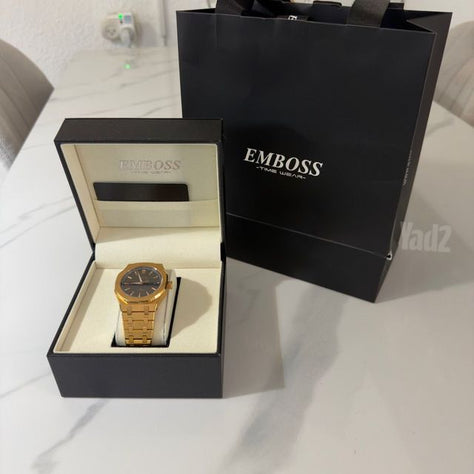 שעון יד לגבר emboss