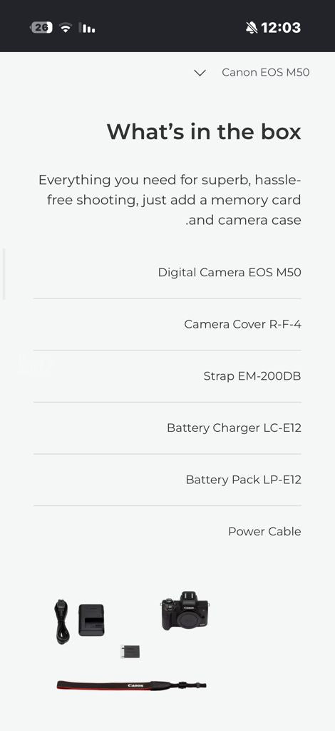 CANON EOS M50 מצלמת