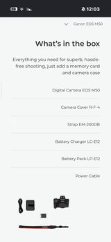 CANON EOS M50 מצלמת