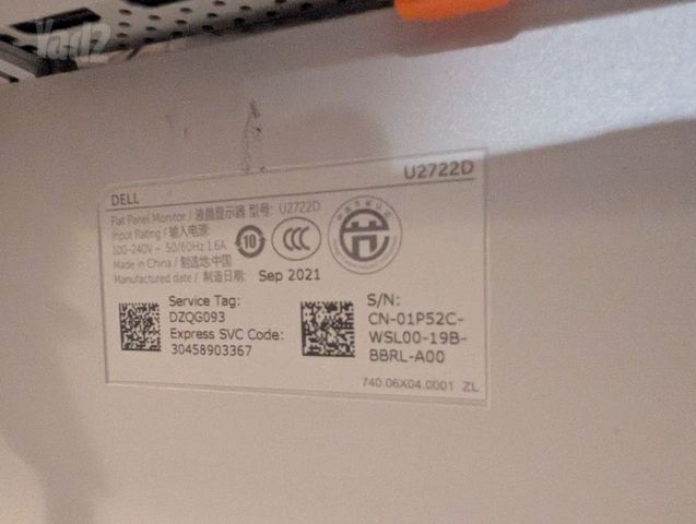 מסך מחשב DELL U2722D