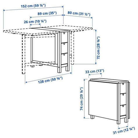 שולחן מתקפל IKEA